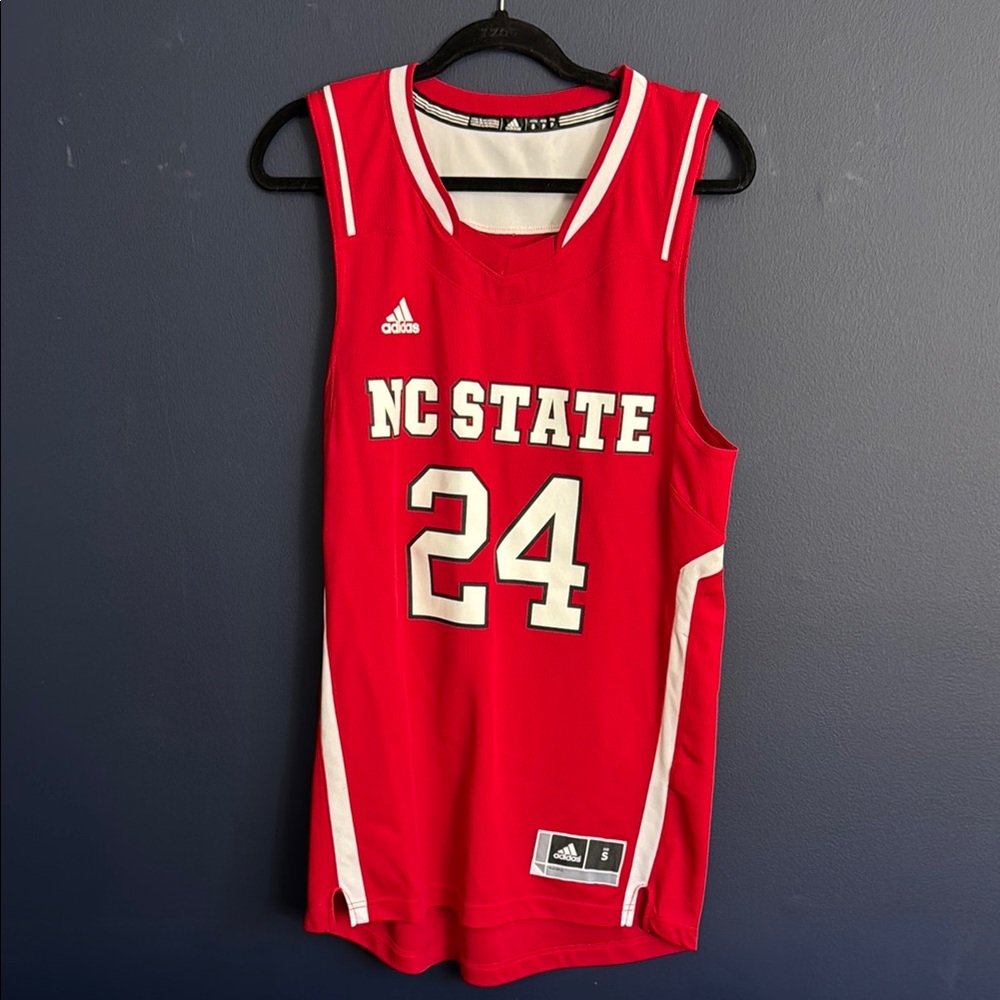 Adidas Red NC State Basketball Tank